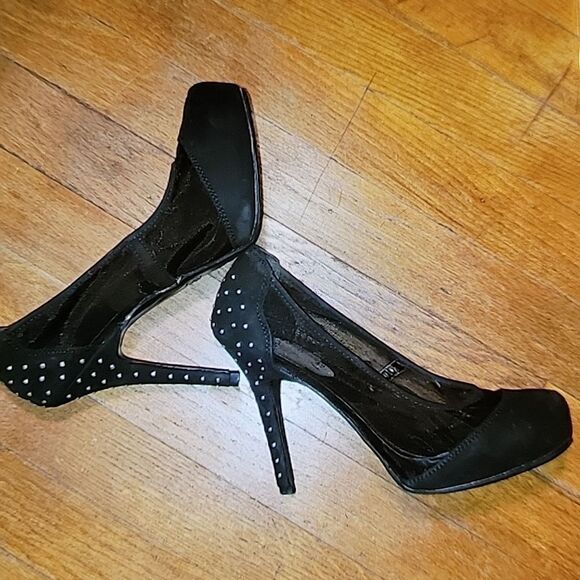 MADELINE GIRL BLACK HIGH HEEL PUMP SHOES - Picture 12 of 12